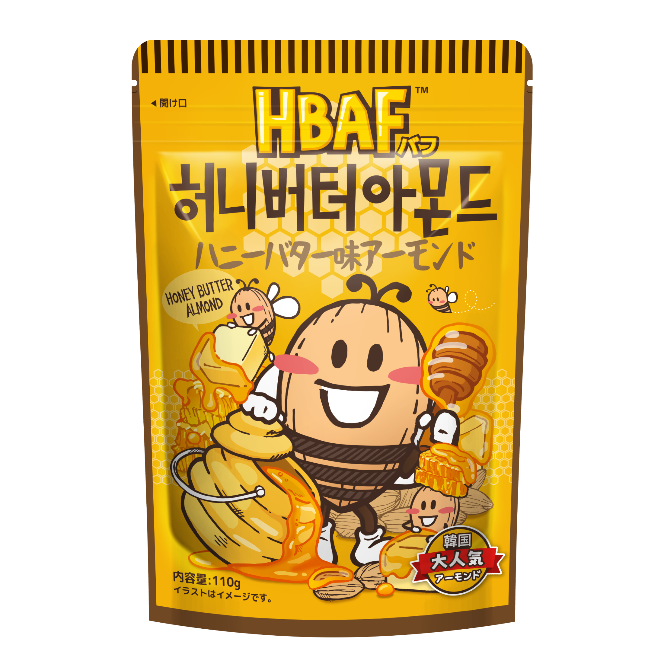 HBAF ハニーバター味アーモンド 110g