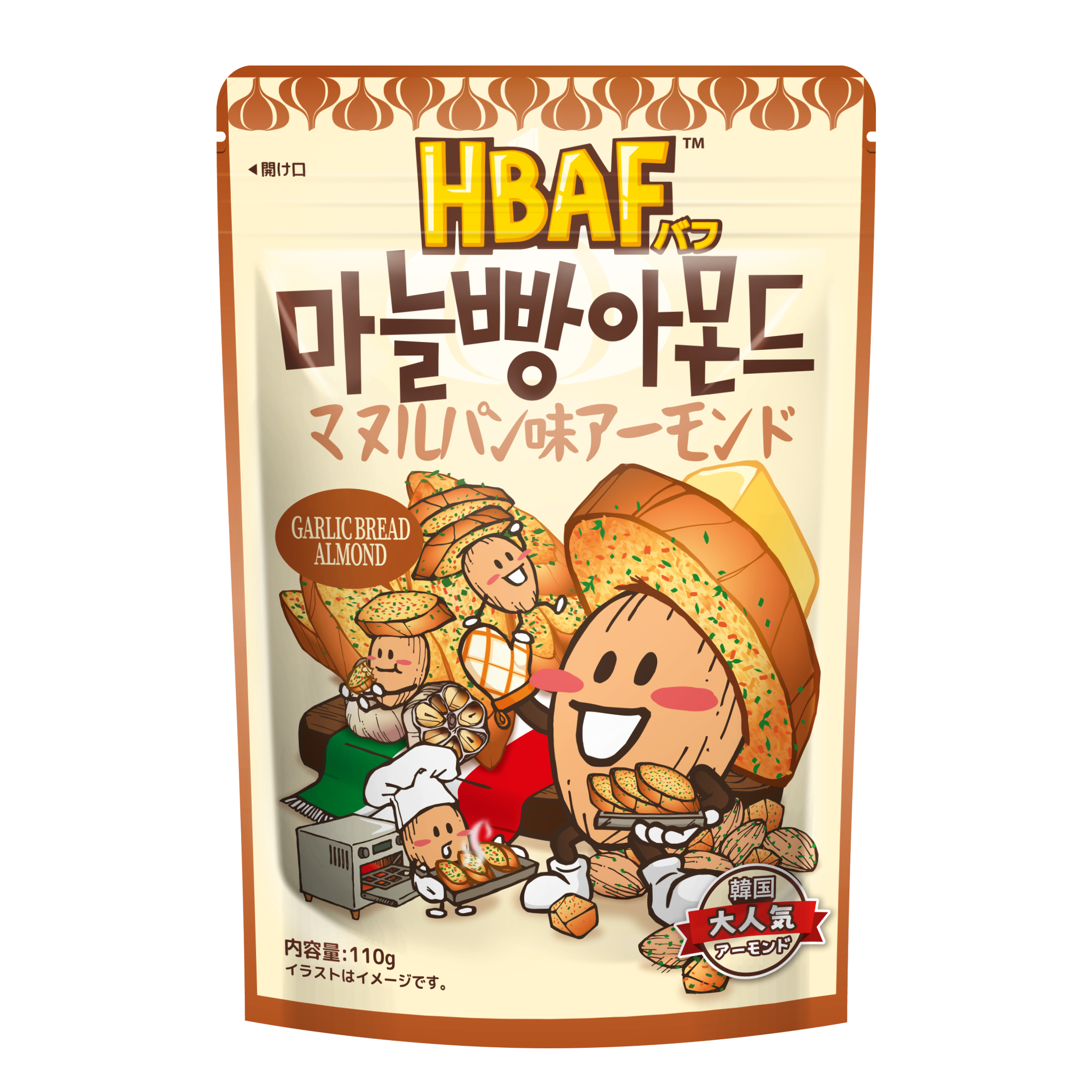 HBAF マヌルパン味アーモンド 110g